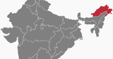 Location of Arunachal Pradesh in India. Credit: Wikipedia Commons