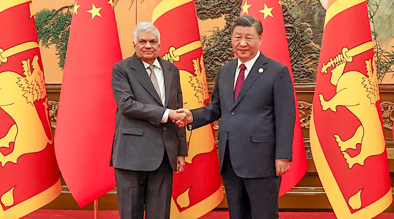 Sri Lanka's President Ranil Wickremesinghe with China's President Xi Jinping. Photo Credit: Sri Lanka Presidential Press Office