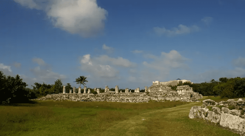 El Rey Archaeological Structure type palace with columns. This kind of structure was common in the east coast of the peninsula of Yucatan during AD 1200-1520. CREDIT: Allan Ortega-Muñoz,