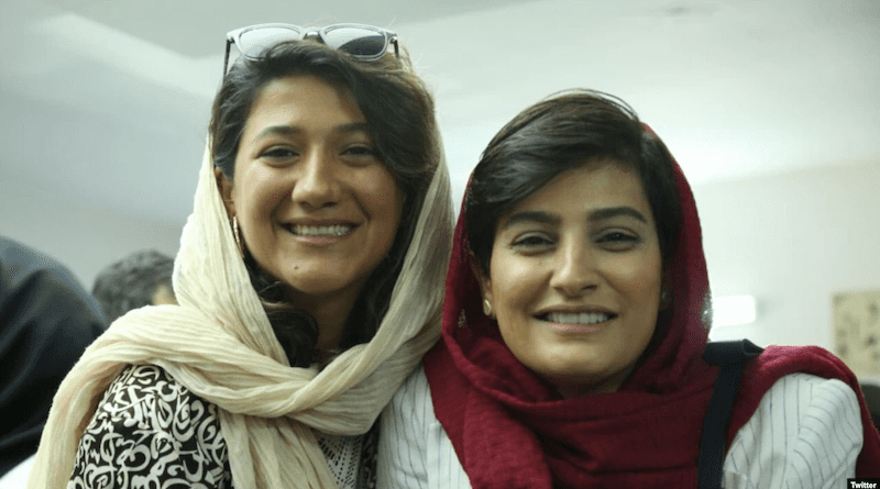 Niloofar Hamedi (left) and Elaheh Mohammadi Photo Credit: Twitter, RFE/RL