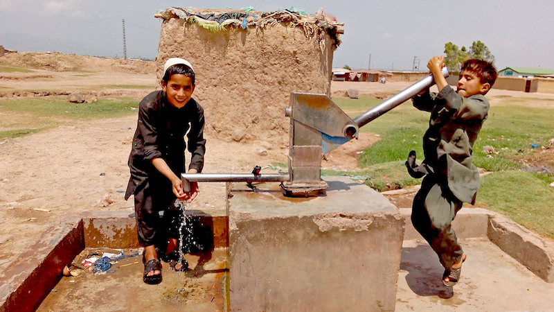 File photo of children refugees from Afghanistan in Pakistan, near Islamabad. Photo Credit: Voice of America, Wikipedia Commons