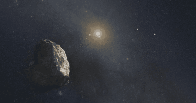 An artist’s impression of a Kuiper Belt object (KBO), located on the outer rim of our solar system at a staggering distance of 4 billion miles from the sun. CREDIT: NASA
