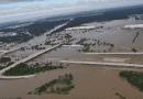 Aerial view of flooding in Texas from Hurricane Harvey, 2017. CREDIT: Harris County Sheriff Office.