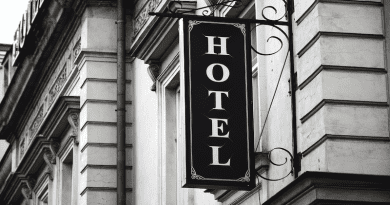 old hotel sign