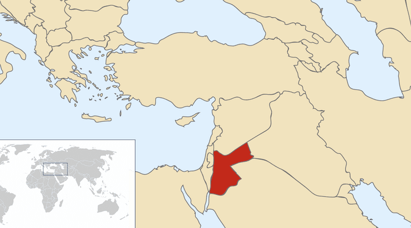 Location of Jordan. Photo Credit: Wikipedia Commons