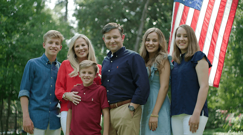 Rep. Mike Johnson with family. Photo Credit: mikejohnsonforlouisiana.com