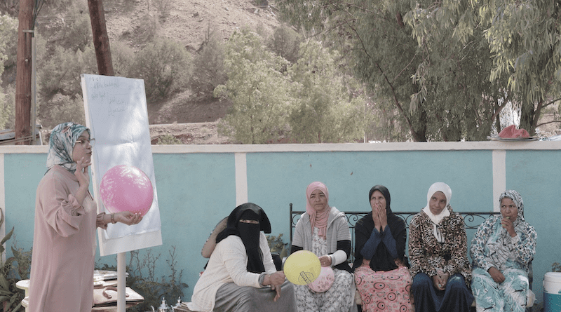 During the second session at Tizagharine village, Ijoukak Commune. Photo Credit: Human Aid Initiative