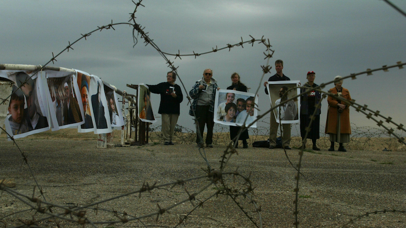 Activists fasting at the Kuwait-Iraq border, shortly before the Shock and Awe war, calling on U.S. soldiers to take a risk for peace.