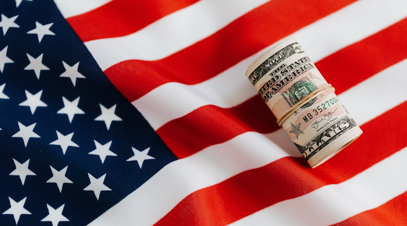 United States flag dollar