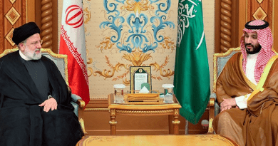 Iran's President Ebrahim Raisi with Crown Prince of Saudi Arabia Mohammed bin Salman Al Saud. Photo Credit: Tasnim News Agency