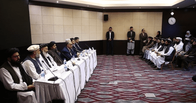 Taliban delegation in Tehran, Iran. Photo Credit: Tasnim News Agency