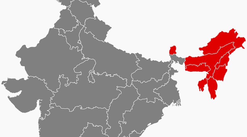 Location of Northeast India. Credit: Wikipedia Commons