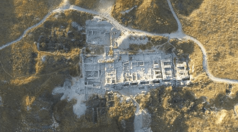 Aerial image of the excavations. CREDIT Image courtesy of the Tandy archaeological expedition to Tel Gezer, CC-BY 4.0