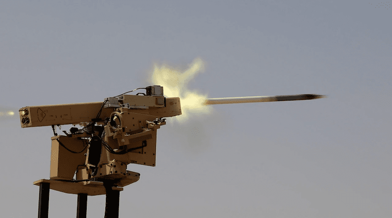 Soldiers from Army Combat Capabilities Development Command, fire a counter small unmanned aerial system rocket during Red Sands Integrated Experimentation Center 23.2 at Shamal-2 Range in Saudi Arabia, Sept. 12, 2023. Photo Credit: Army Spc. Rhema Eggleston