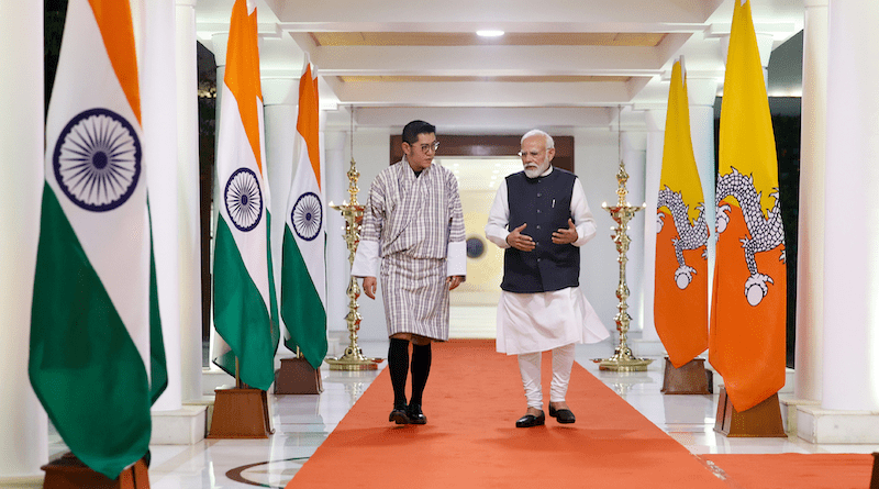 Bhutan's King Jigme Khesar Namgyel Wangchuk with India's Prime Minister Narendra Modi. Photo Credit: PM India Office