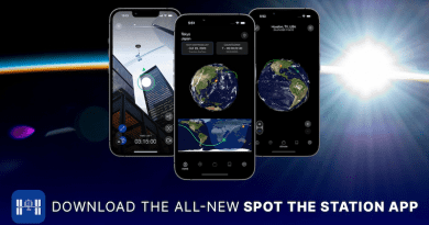 NASA's Spot the Station mobile app. Photo Credit: NASA