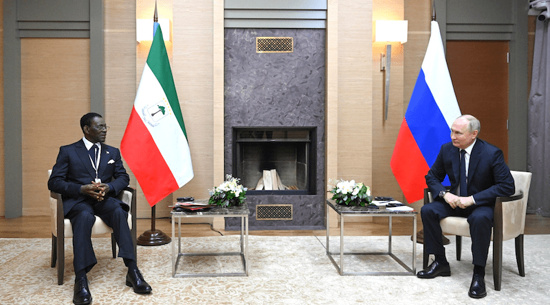 Equatorial Guinea's President Teodoro Obiang Nguema Mbasogo with Russia's President Vladimir Putin. Photo Credit: Kremlin.ru