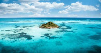 Caribbean island ocean
