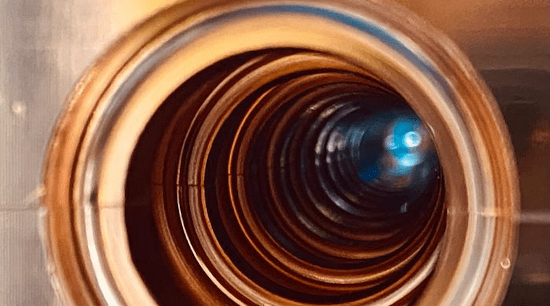 A section of the proposed Cool Cooper Collider beam tunnel. CREDIT: Emilio Nanni/SLAC National Accelerator Laboratory