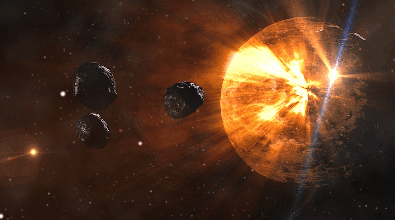 comets asteroids meteors planet space