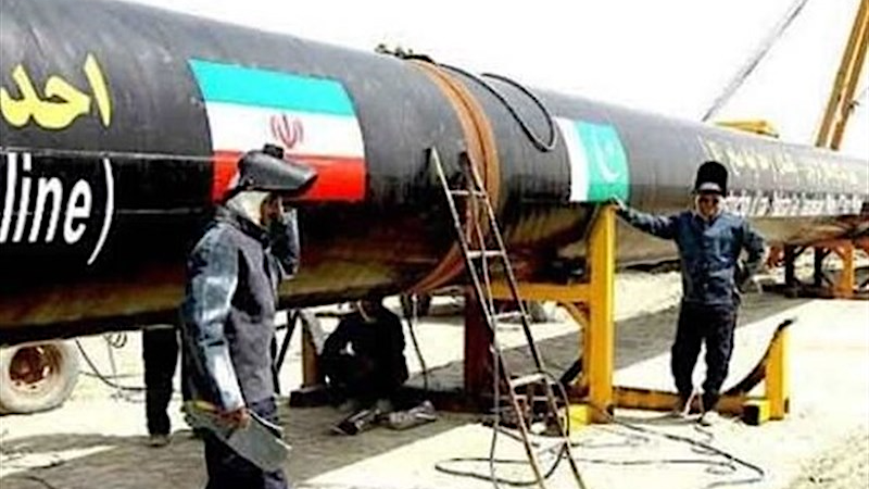 File photo of work on Iran-Pakistan pipeline. Photo Credit: Tasnim News Agency
