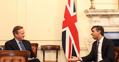 Former UK PM David Cameron with PM Rishi Sunak. Photo Credit: No 10 Downing Street