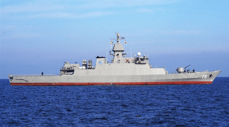 Iranian Navy's destroyer Daylaman. Photo Credit: Tasnim News Agency