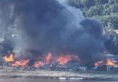 Tigyaing town in Sagaing Region after an attack carried out by the Myanmar military on 12 November 2023. Photo Courtesy: Irrawaddy