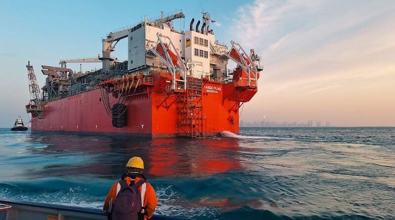 The Tango Floating Liquefied Natural Gas (FLNG) facility. Photo Credit: Eni