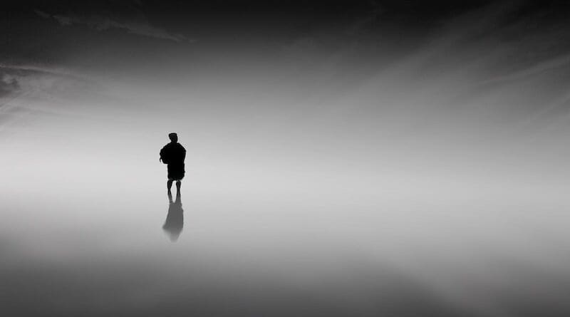 fog foggy man