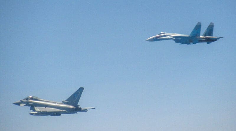 Allied jet intercepts Russian military plane. Photo Credit: NATO
