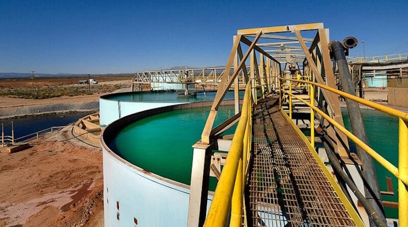 Energy Fuels' White Mesa mill in Utah is the only currently operating conventional uranium mill in the USA for ore from underground mining operations. (Image: US NRC/Energy Fuels)