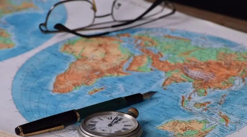 globe map Africa travel