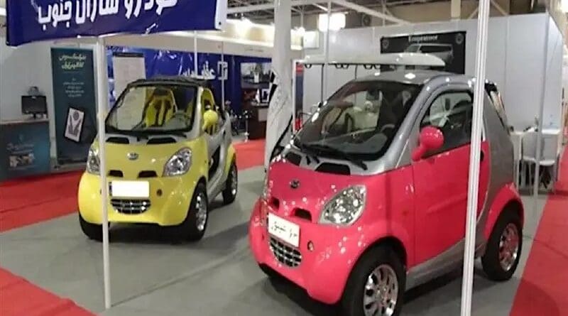 Electric cars in Iran. Photo Credit: Tasnim News Agency