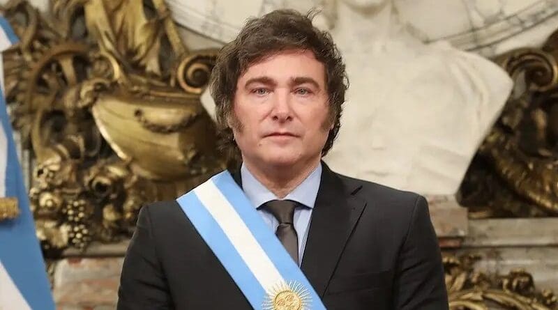 Argentina's President Javier Milei. Photo Credit: Cancillería Argentina, Wikipedia Commons