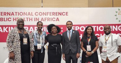 Panel speakers at the CPHIA conference. Copyright: Abimbola Adebakin
