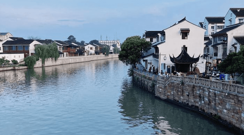 Suzhou, China, has many waterways such as canals running through the city. CREDIT: Yi Qian