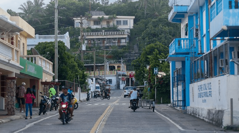 Residents use a road on Batan, an island in Batanes, the northernmost province in the Philippines. Photo Credit: Jeoffrey Maitem/BenarNews