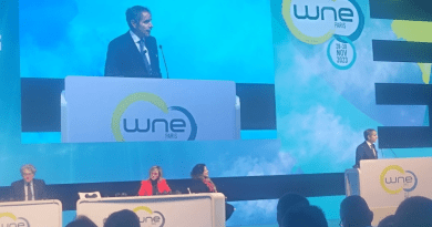 IAEA's Rafael Mariano Grossi speaking during the opening session at WNE (Image: WNN)