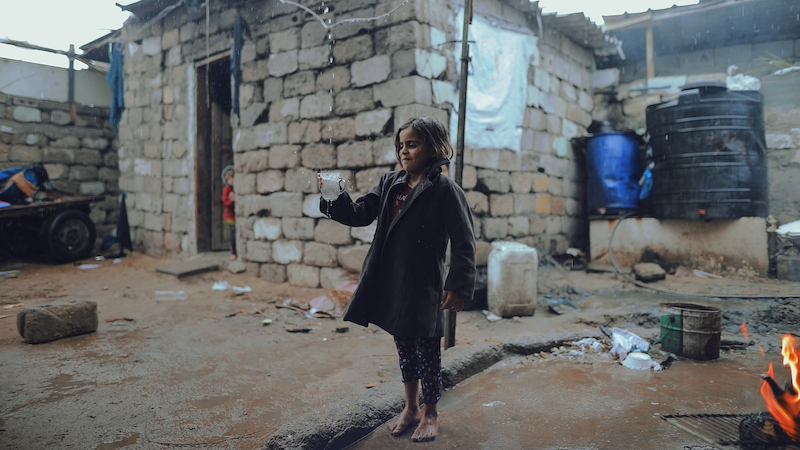 child girl poverty Gaza Palestine