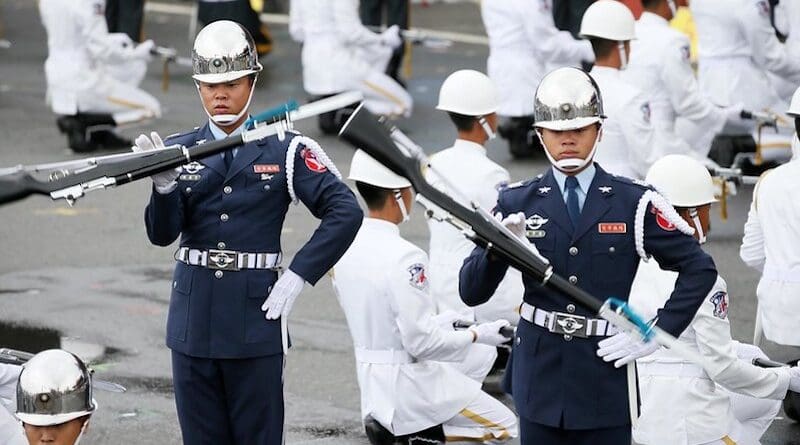 Taiwan's tri-service honor guards. Photo Credit: Taiwan Presidential Office