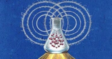 Rochester researchers have reported a strategy to understand how quantum coherence is lost for molecules in solvent with full chemical complexity. The findings open the door to the rational modulation of quantum coherence via chemical design and functionalization. CREDIT Mixed media image credit: Anny Ostau De Lafont
