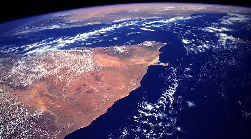 The Horn of Africa as seen from the NASA Space Shuttle. Photo Credit: NASA, Wikipedia Commons