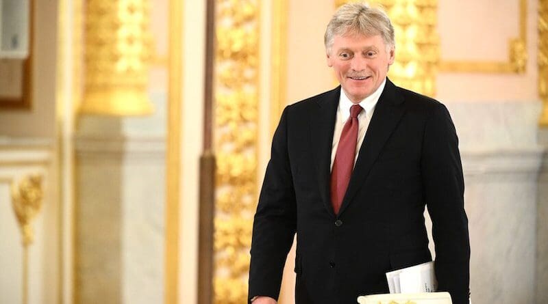 Kremlin spokesman Dmitry Peskov. Photo Credit: Presidential Executive Office of Russia