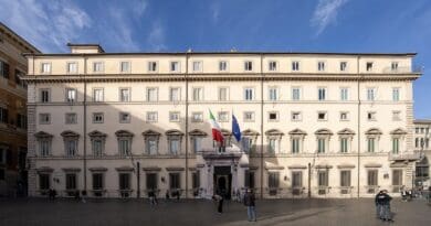 Palazzo Chigi, Italy's Prime Minister residence. Photo Credit: DellaGherardesca, Wikipedia Commons