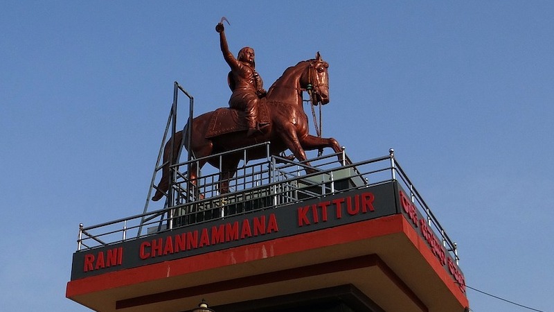 Statue of India's Kittur Rani Chennamma