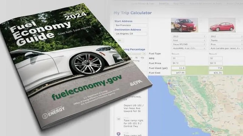 The Department of Energy’s latest Fuel Economy Guide includes 2024 model vehicle fuel efficiency data compiled by ORNL researchers, as well as a tool for mapping the most economical driving route. CREDIT: ORNL, U.S. Dept. of Energy