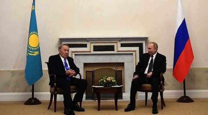 File photo Kazakhstan's Nursultan Nazarbayev with Russia's President Vladimir Putin. Photo Credit: Kremlin.ru