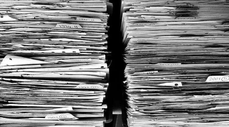 paperwork files folders regulations