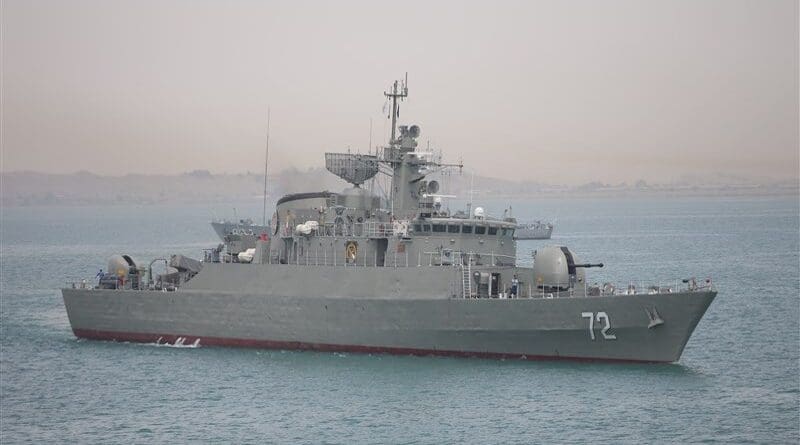Iranian Navy's Alborz destroyer. Photo Credit: Tasnim News Agency
